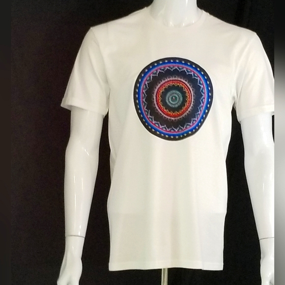 🆕 GILDAN T-SHIRT - SOFT STYLE G640 - Mandala Design - Picture 1 of 6